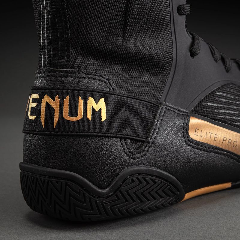 Bokso bateliai Venum Elite Neo Boxing black/gold 5