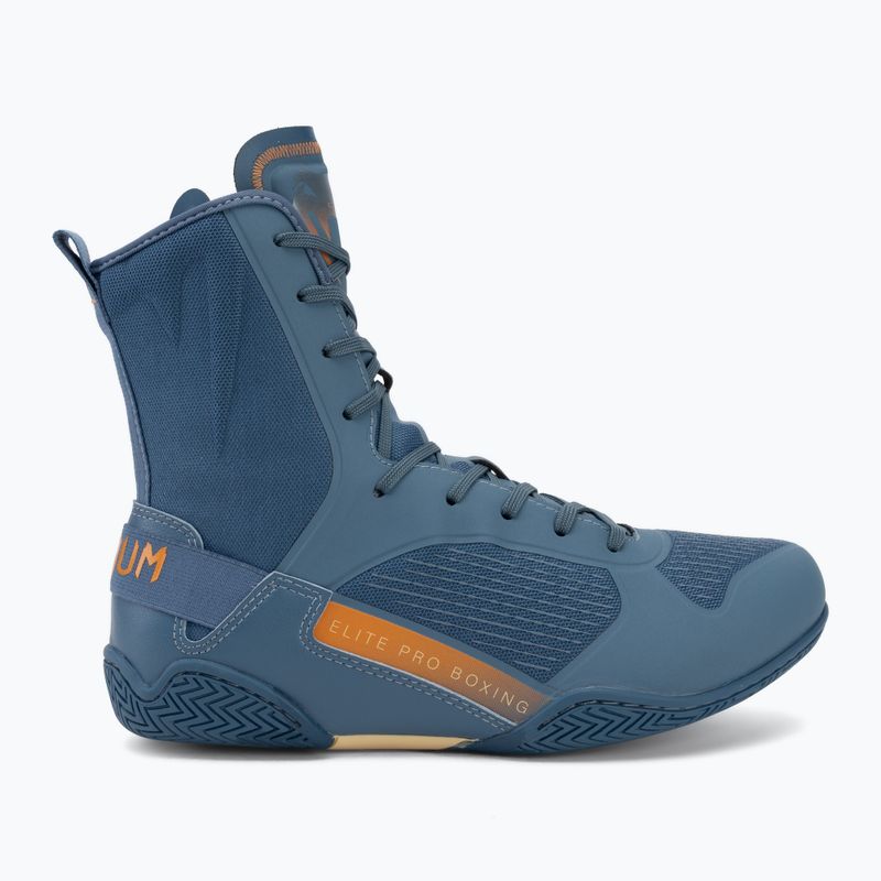 Bokso bateliai Venum Elite Neo Boxing steel blue/orange 2