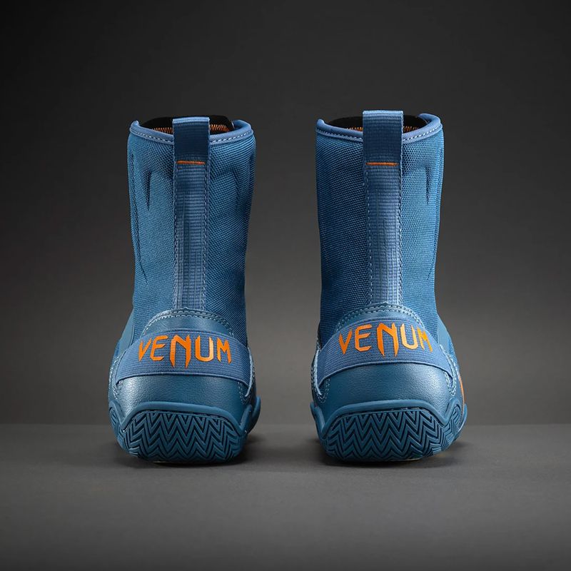 Bokso bateliai Venum Elite Neo Boxing steel blue/orange 3