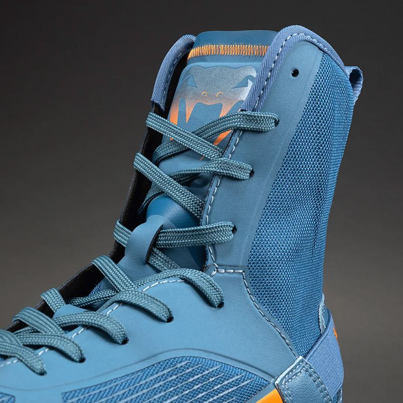 Bokso bateliai Venum Elite Neo Boxing steel blue/orange 4