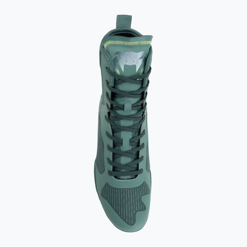 Bokso bateliai Venum Elite Neo Boxing green/neon yellow 5