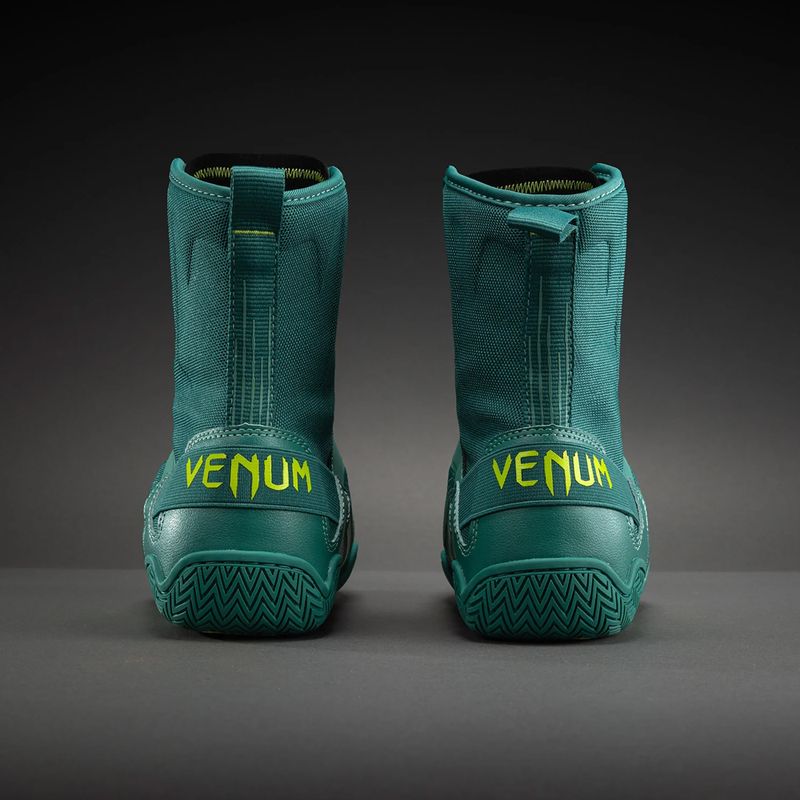Bokso bateliai Venum Elite Neo Boxing green/neon yellow 3