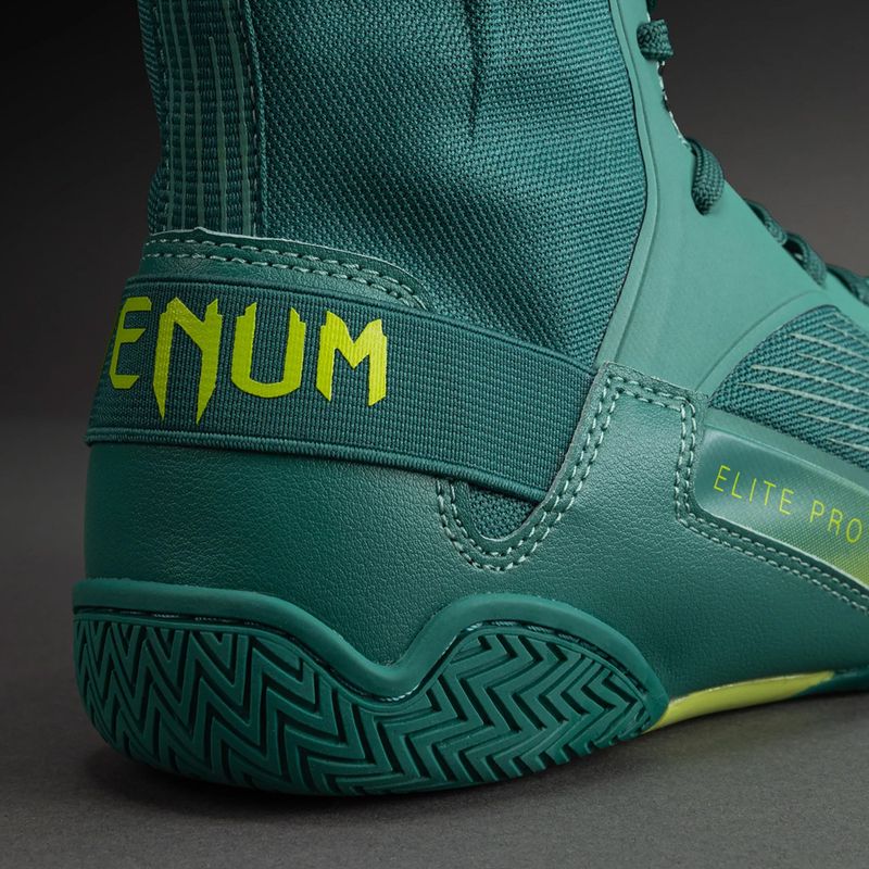Bokso bateliai Venum Elite Neo Boxing green/neon yellow 5