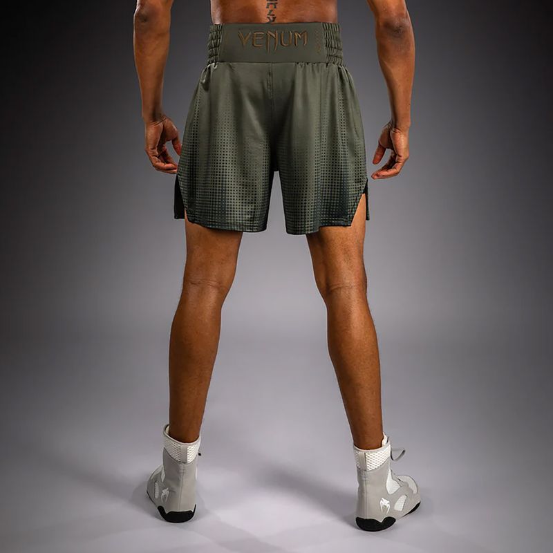 Vyriški bokso šortai Venum Stealth Boxing Khaki/Dark Green 3