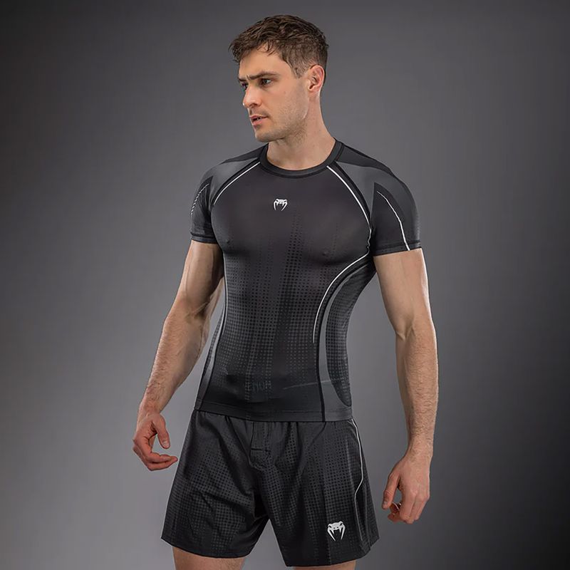 Vyriški marškinėliai Venum Stealth Rashguard black/white 3