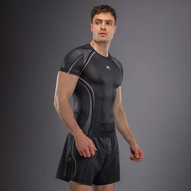 Vyriški marškinėliai Venum Stealth Rashguard black/white 4