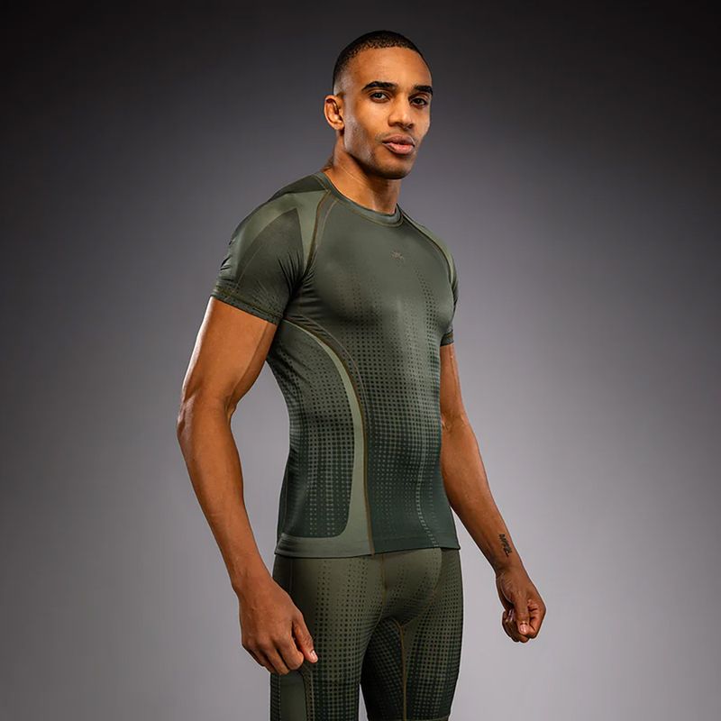 Vyriški marškinėliai Venum Stealth Rashguard khaki/dark green 3