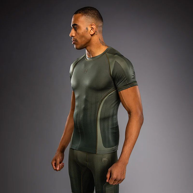 Vyriški marškinėliai Venum Stealth Rashguard khaki/dark green 4