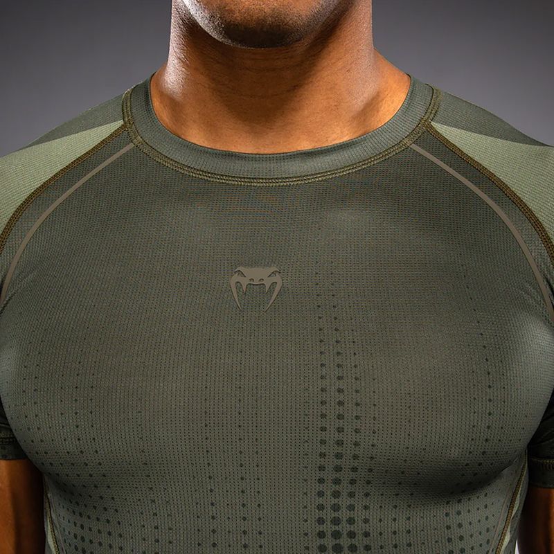Vyriški marškinėliai Venum Stealth Rashguard khaki/dark green 5
