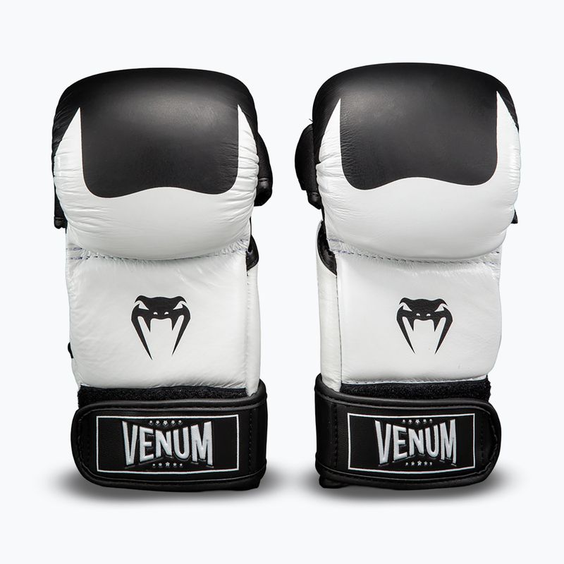 Pirštinės MMA Venum Attack 2.0 Sparring Leather black/white 2