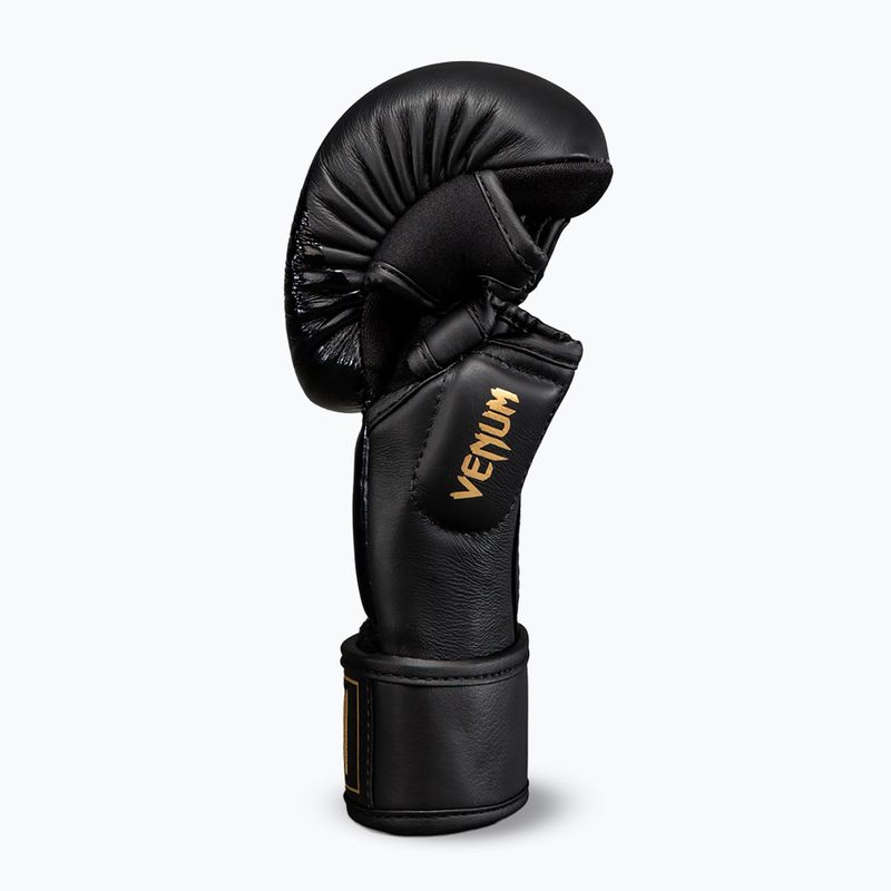 Pirštinės MMA Venum Attack 2.0 Sparring Leather black/gold 3