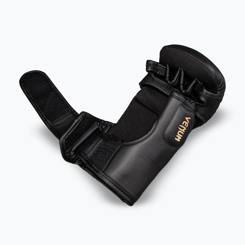 Pirštinės MMA Venum Attack 2.0 Sparring Leather black/gold 4