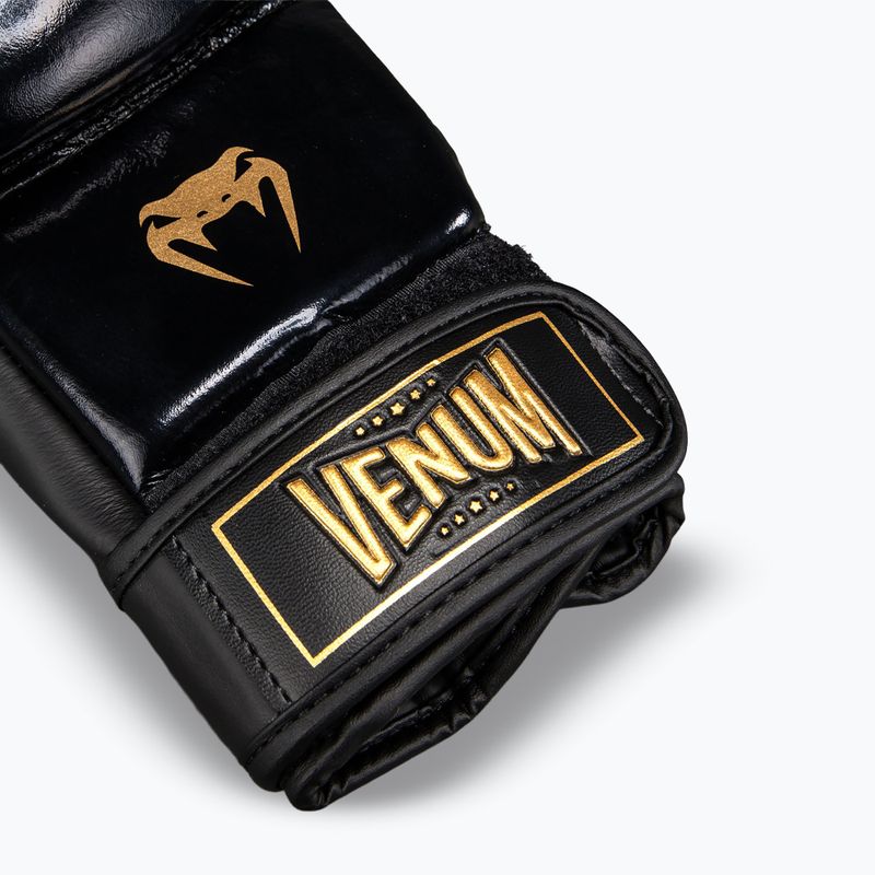 Pirštinės MMA Venum Attack 2.0 Sparring Leather black/gold 6