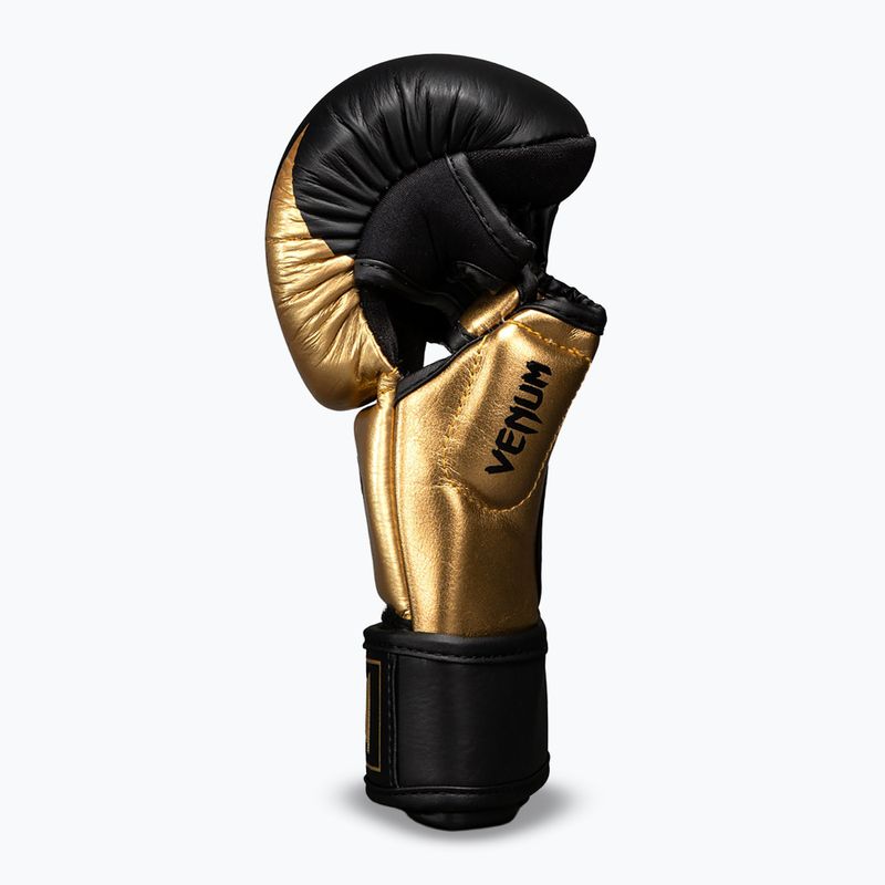 Pirštinės MMA Venum Attack 2.0 Sparring Leather gold/black 3