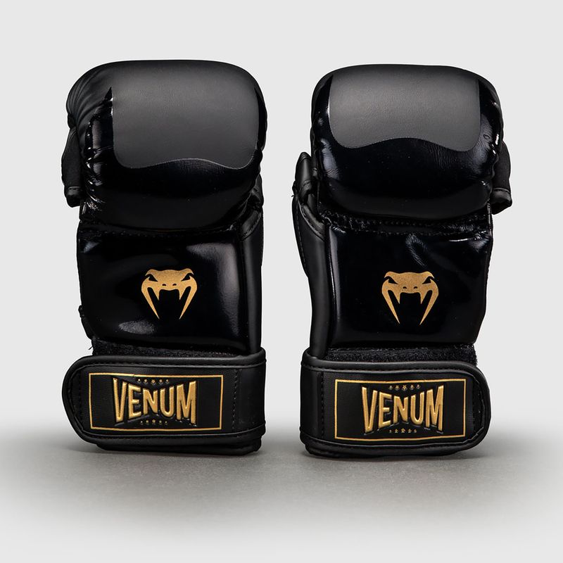 Sparingo pirštinės Venum Attack 2.0 Sparring black/gold 2