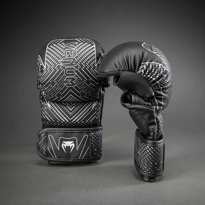 Sparingo pirštinės Venum Midnight Fury Sparring black/grey/silver 2