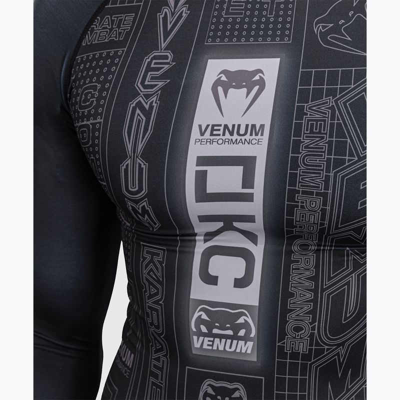 Vyriškas rashguard ilgomis rankovėmis Venum Karate Combat black/grey 5