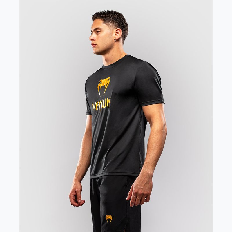 Vyriški marškinėliai Venum Classic Dry Tech black/gold 3