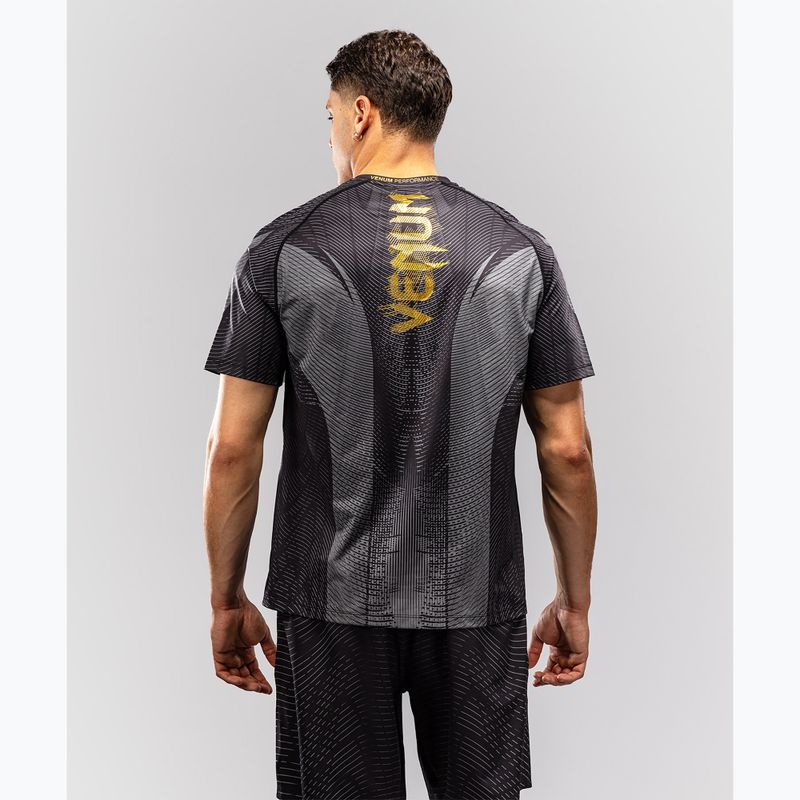 Vyriški marškinėliai Venum Galactic 3.0 Dry Tech black/gold 2