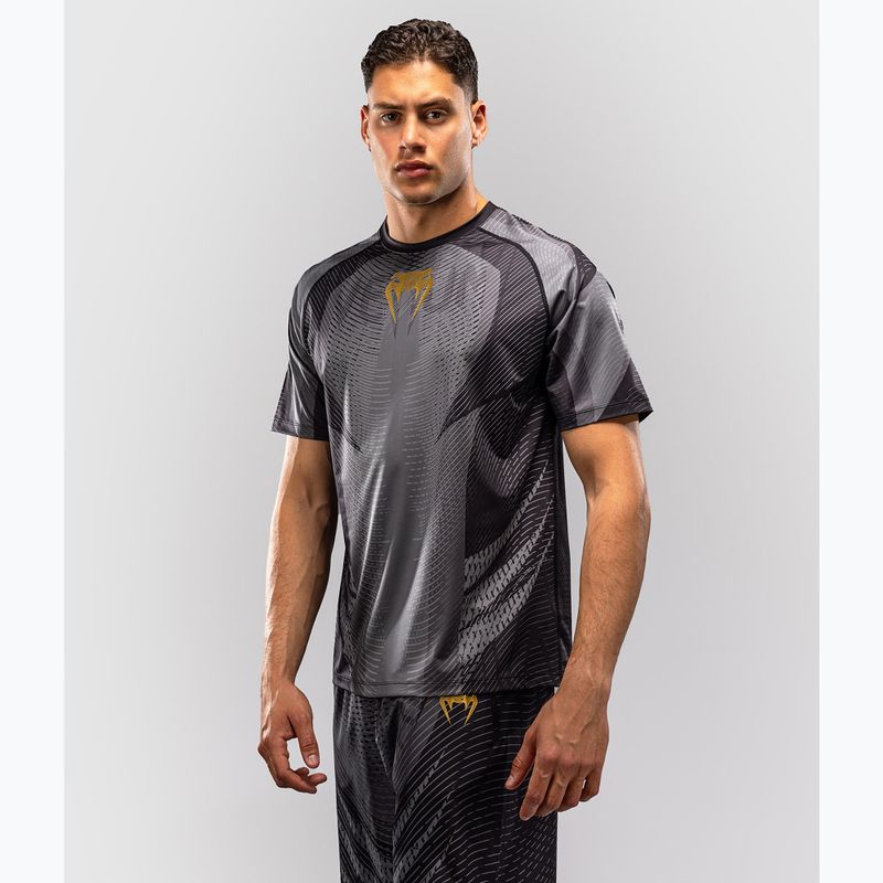Vyriški marškinėliai Venum Galactic 3.0 Dry Tech black/gold 3