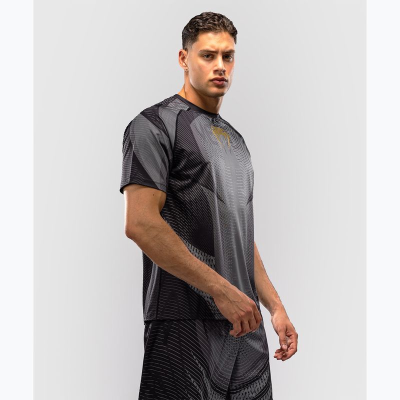 Vyriški marškinėliai Venum Galactic 3.0 Dry Tech black/gold 4