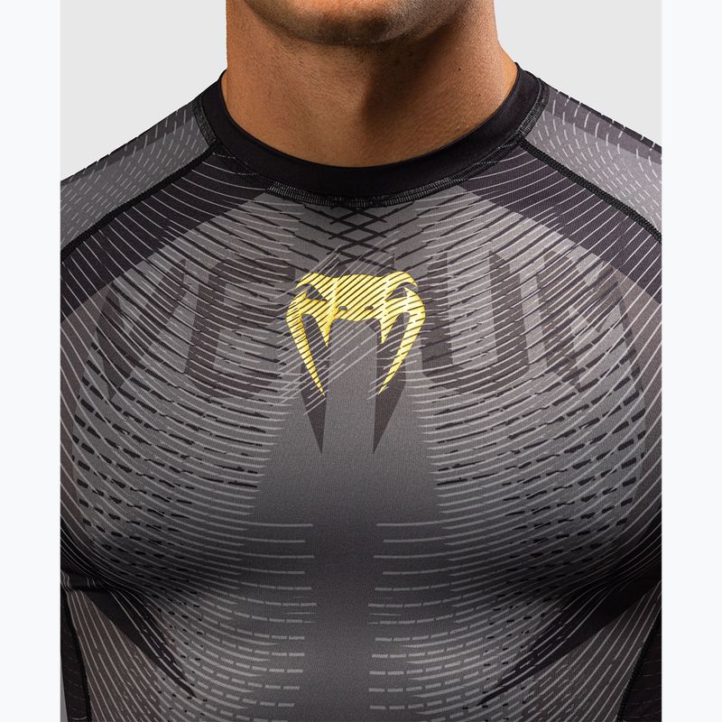 Vyriški marškinėliai Venum Galactic 3.0 Rashguard SS black/gold 5