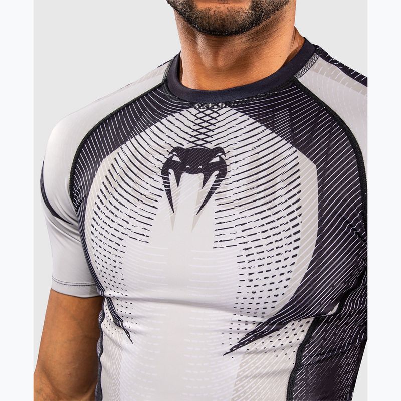 Vyriški marškinėliai Venum Galactic 3.0 Rashguard SS off white/black 5
