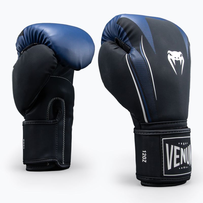Bokso pirštinės Venum G-Core Boxing navy blue/white 2