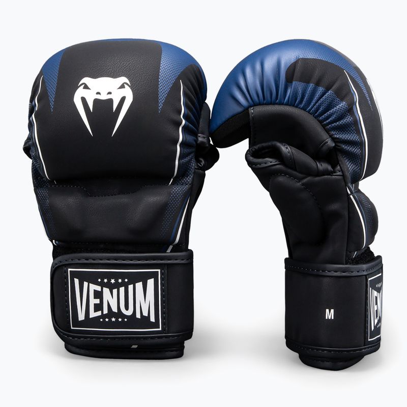 Pirštinės MMA Venum G-Core Sparring navy blue/white 2