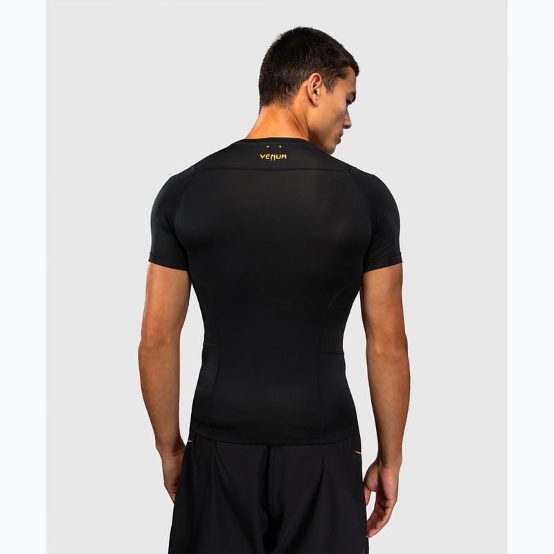Vyriški marškinėliai Venum G-Core Rashguard SS black/gold 3