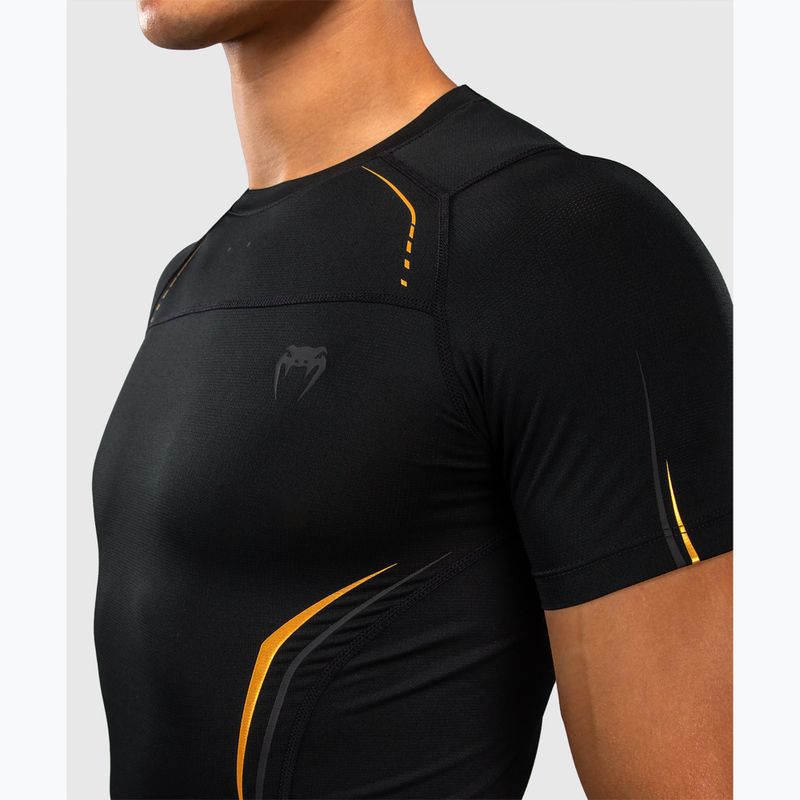 Vyriški marškinėliai Venum G-Core Rashguard SS black/gold 7