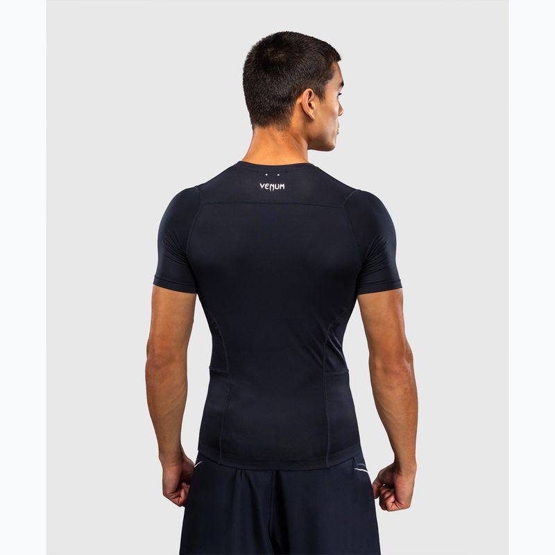 Vyriški marškinėliai Venum G-Core Rashguard SS navy blue/white 3