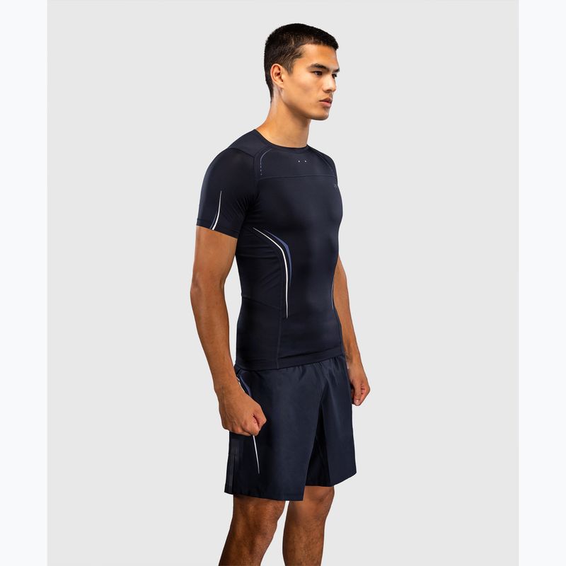 Vyriški marškinėliai Venum G-Core Rashguard SS navy blue/white 4