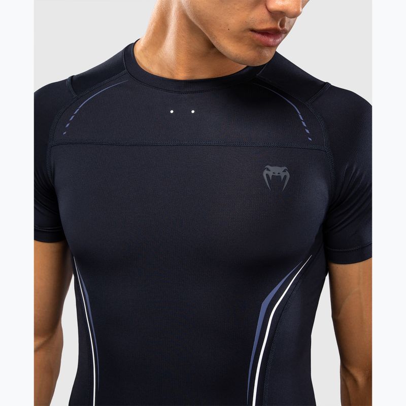 Vyriški marškinėliai Venum G-Core Rashguard SS navy blue/white 5