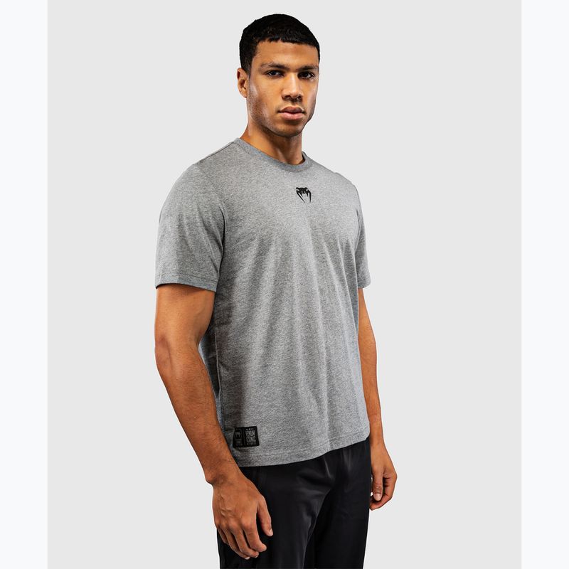 Vyriški marškinėliai Venum Fight Icon Cotton light heather grey 3