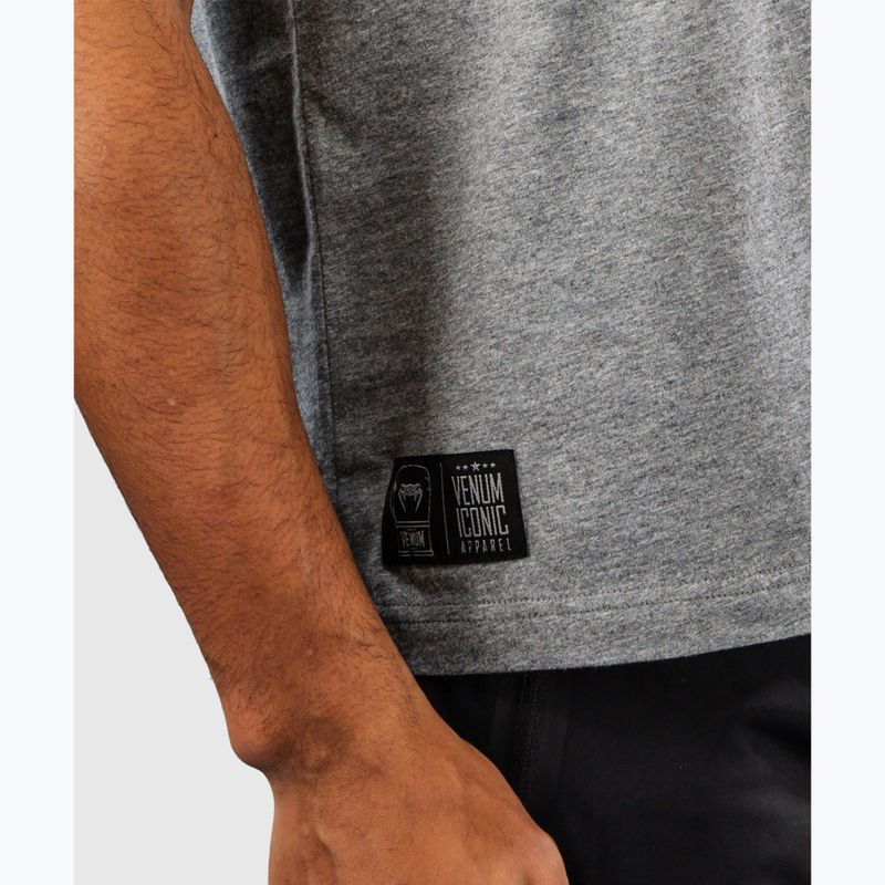 Vyriški marškinėliai Venum Fight Icon Cotton light heather grey 4