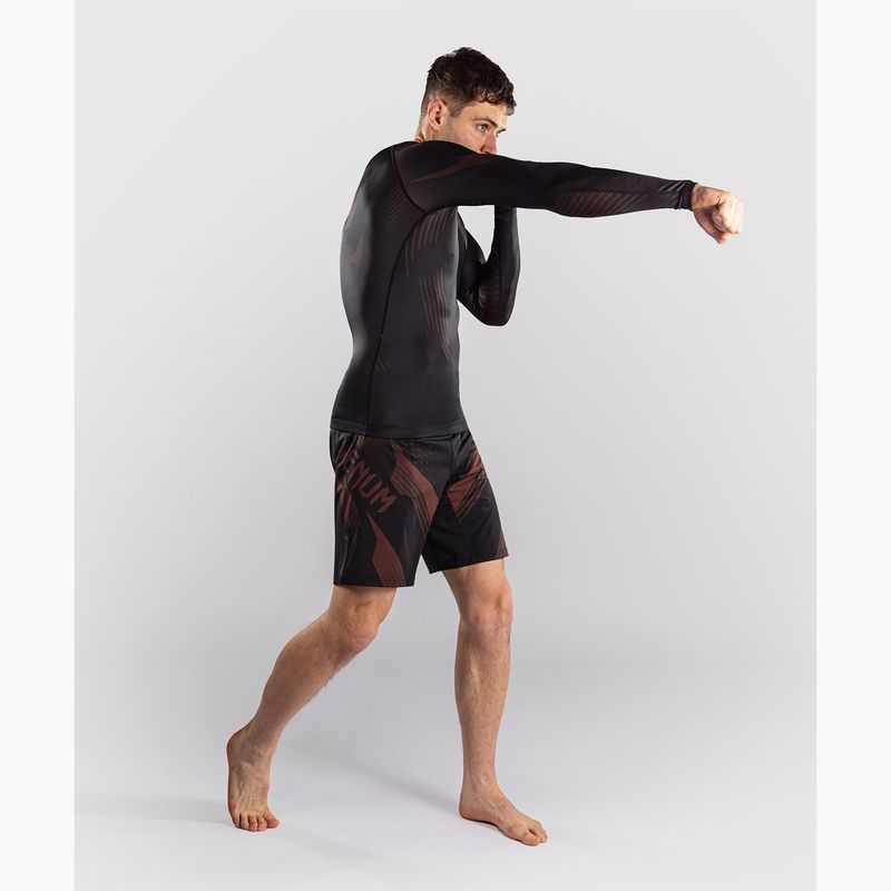 Ilgų rankovių vyriškas rashguardas Venum No-Gi 6.0 Rashguard black/brown 2