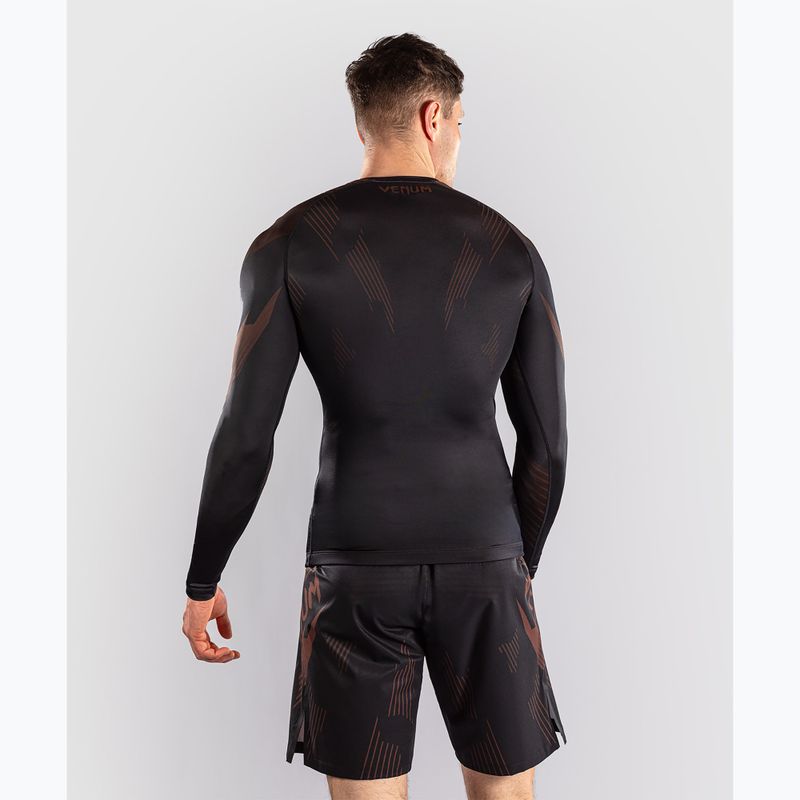 Ilgų rankovių vyriškas rashguardas Venum No-Gi 6.0 Rashguard black/brown 3