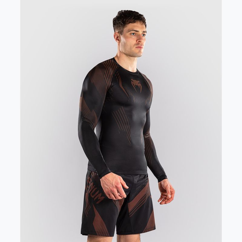 Ilgų rankovių vyriškas rashguardas Venum No-Gi 6.0 Rashguard black/brown 5