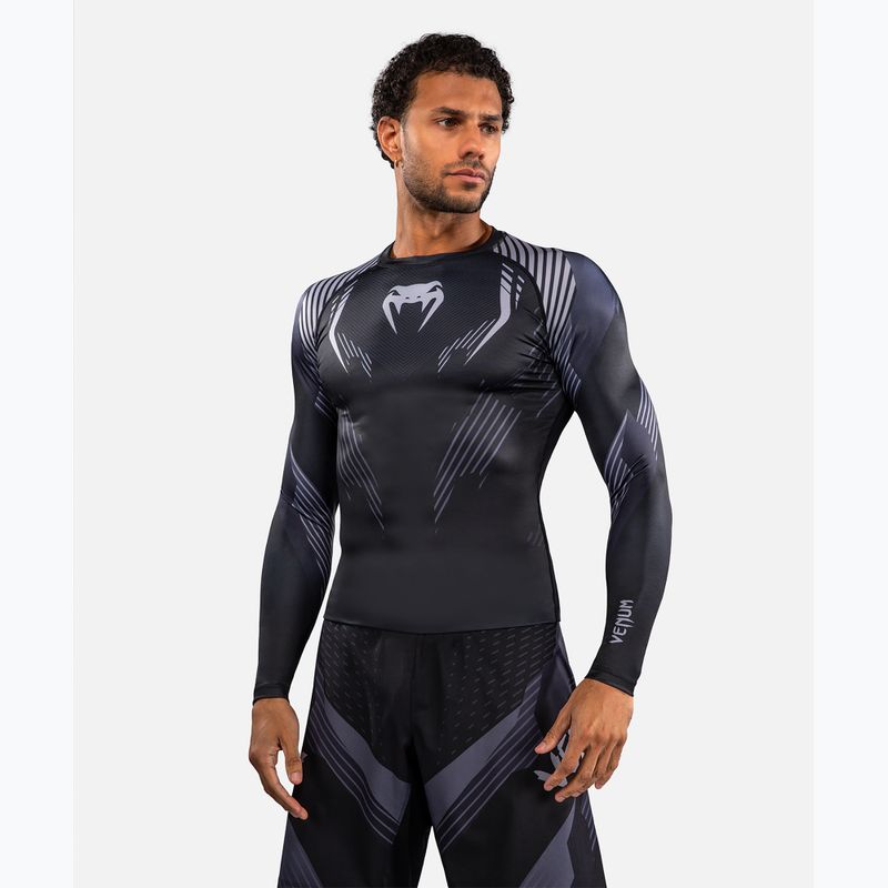 Ilgų rankovių vyriškas rashguardas Venum No-Gi 6.0 Rashguard black/grey 4