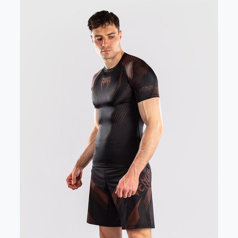 Vyriški marškinėliai Venum No-Gi 6.0 Rashguard black/brown 4