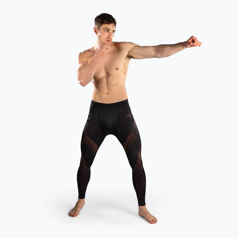 Vyriškos treniruočių kelnės Venum No-Gi 6.0 Spats Black/Brown 2