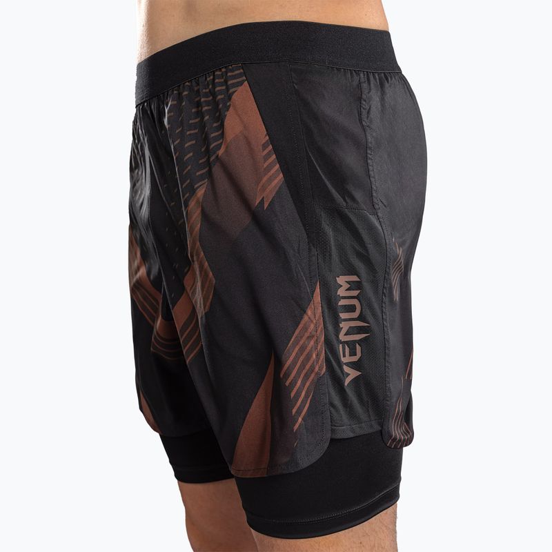 Vyriški treniruočių šortai Venum No-Gi 6.0 Training black/brown 5