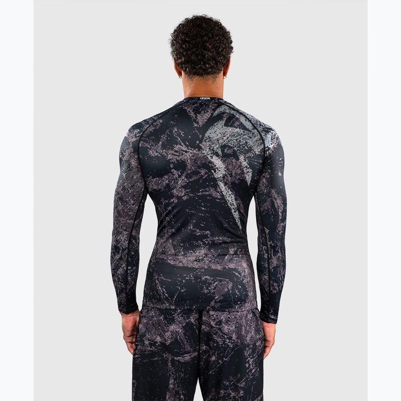 Ilgų rankovių vyriškas rashguardas Venum Rage & Workout Rashguard LS black/grey 3