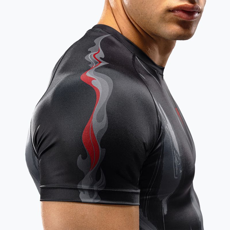 Vyriški marškinėliai Venum Demon Rashguard SS black/grey 7