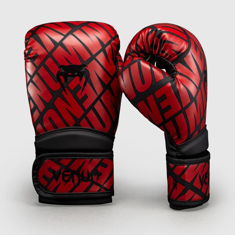Vaikiškos bokso pirštinės Venum Contender 1.5 XT 3D black/red 2