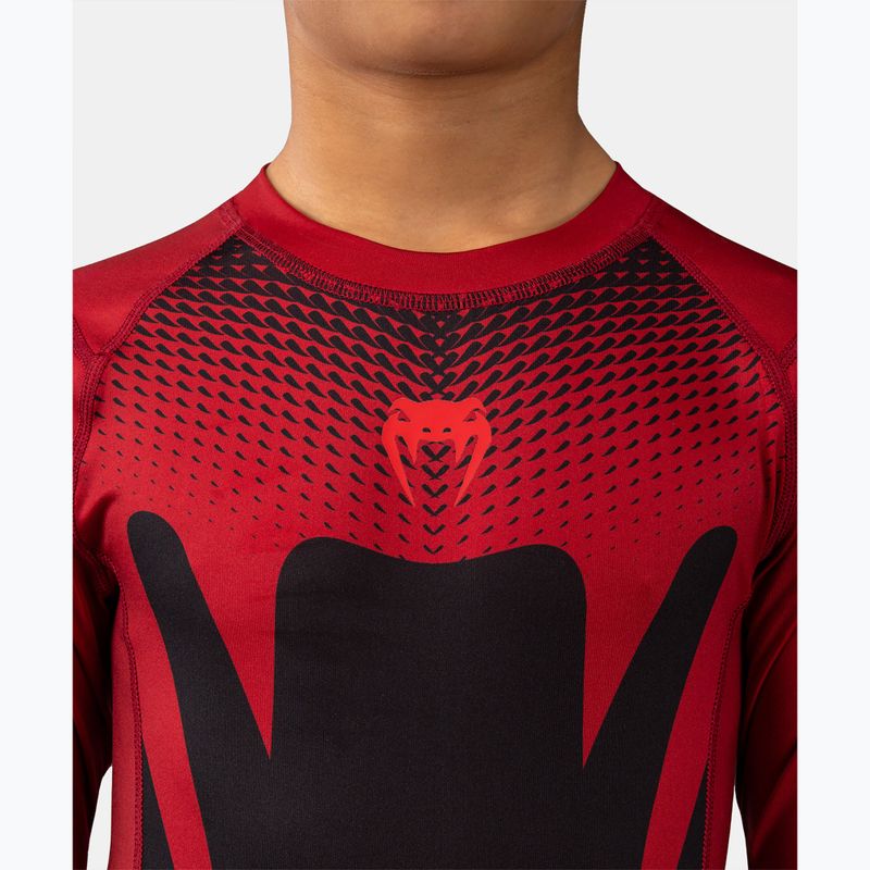 Vaikiški apsauginiai marškinėliai  Venum Attack Rashguard SS black/red 5