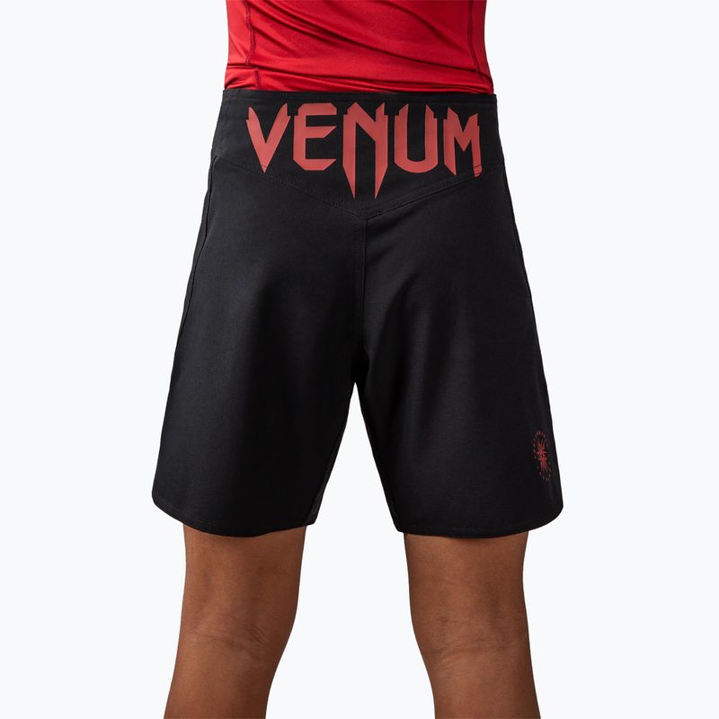 Treniruočių šortai vaikams Venum Attack Fight black/red 4