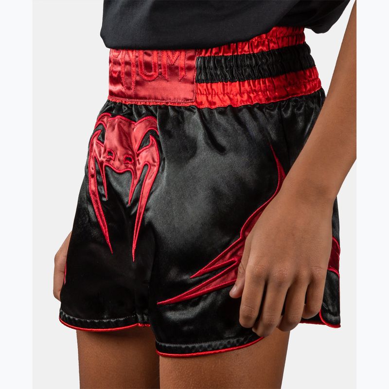 Treniruočių šortai vaikams Venum Attack Muay Thai black/red 4