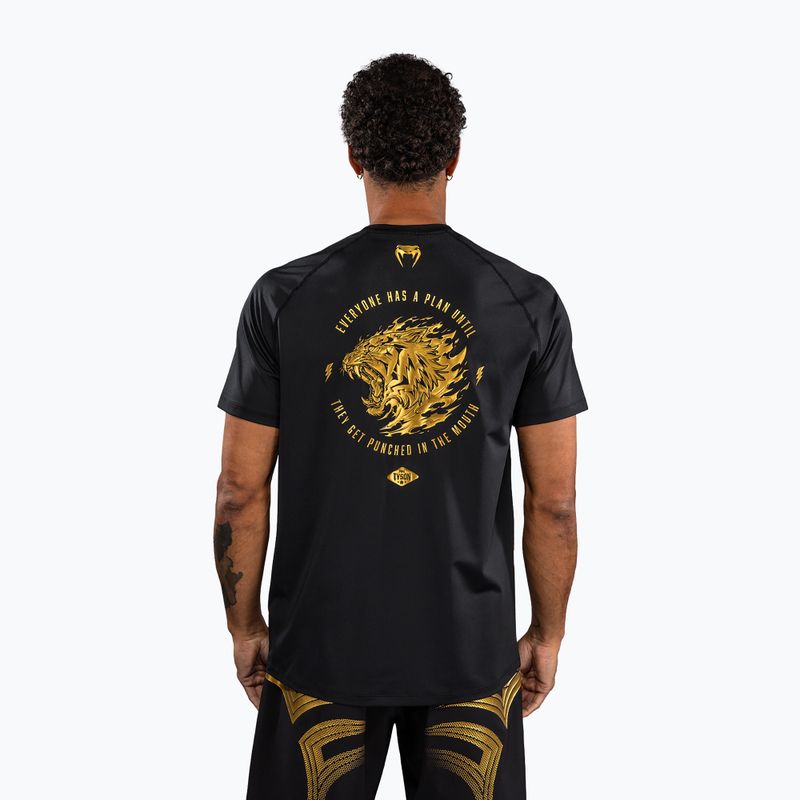 Vyriški marškinėliai Venum x Mike Tyson Tiger Dry Tech black/gold 3